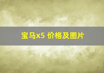 宝马x5 价格及图片